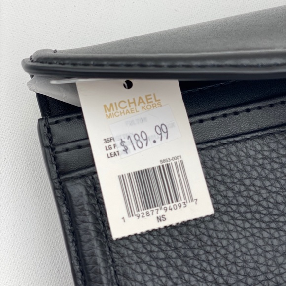 ❤️Michael Kors LG Flip Continental Wallet Black - Picture 10 of 10